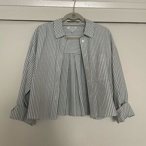 Madewell Cropped Button down